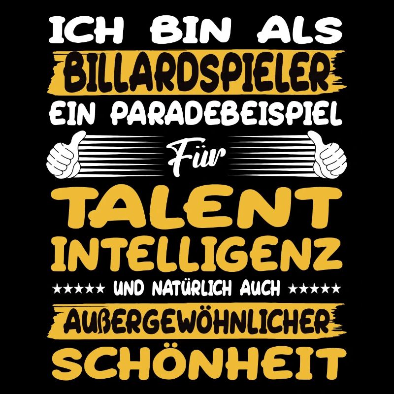 Billiardspieler ein Paradebeispiel Billiard