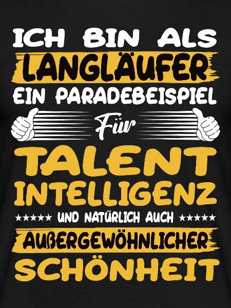 Langläufer ein Paradebeispiel Langlaufen