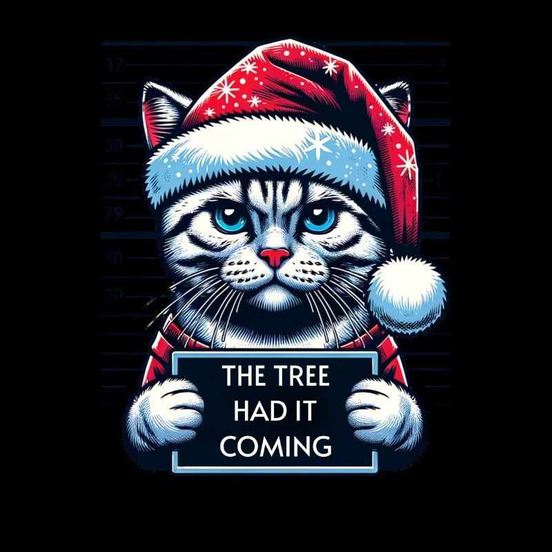 Père Noël Noël Drôle de chats Mugshot