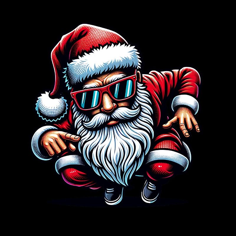 Le Père Noël danse à Noël drôle