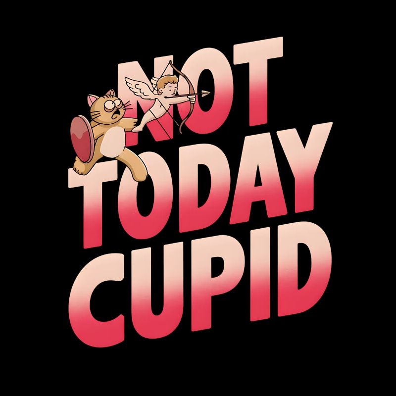Single & Anti Liebe Valentinstag Not today cupid