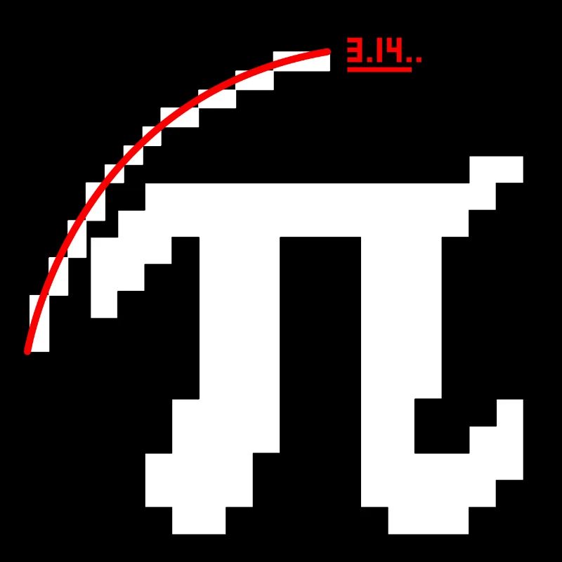 Pixel Pi Symbol