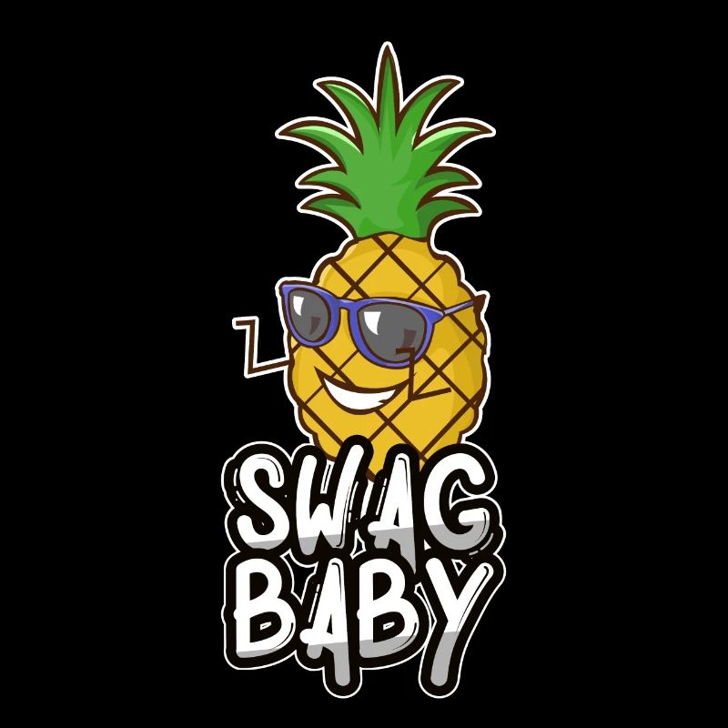 Pineapple Sunglasses Cartoon Comic Summer Gift
