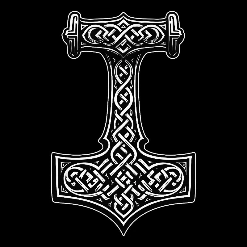 Symbole du nœud viking de Mjölnir
