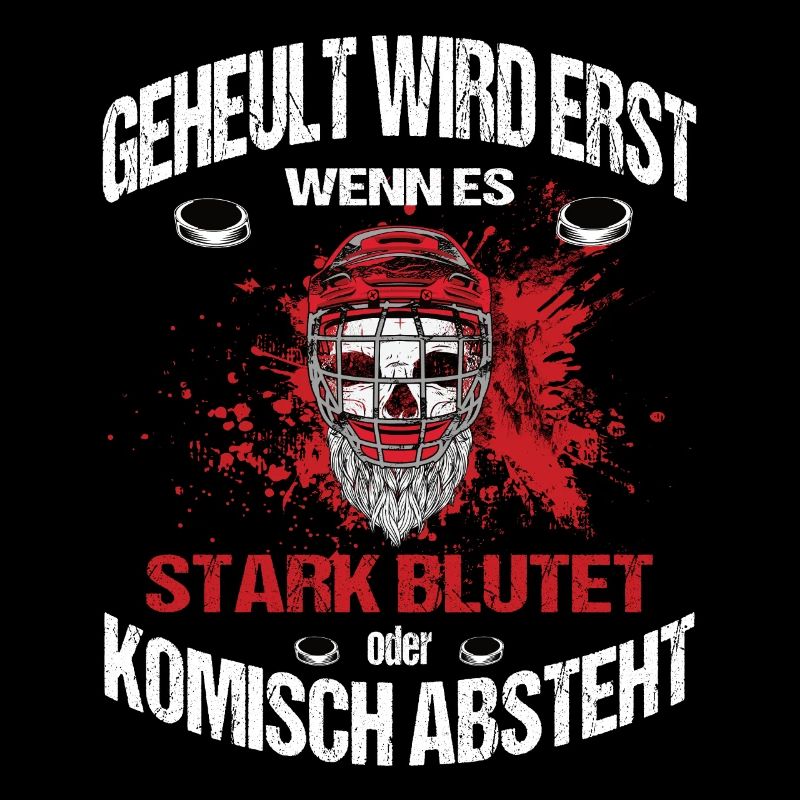 Eishockey Geheult Wird Erst Wenn Es Stark Blutet