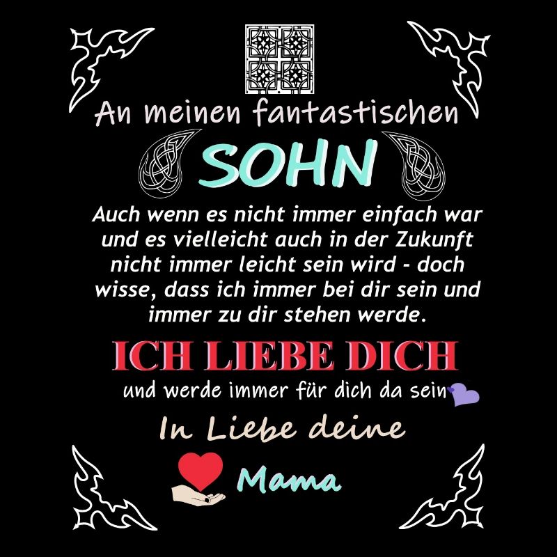Fantastischer Sohn Mama Spruch