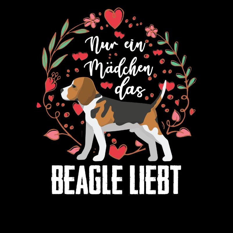 Beagle Ein Mädchen Das Beagle Liebt Hund Geschenk
