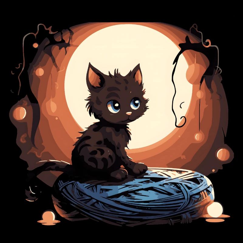Chat de la lune