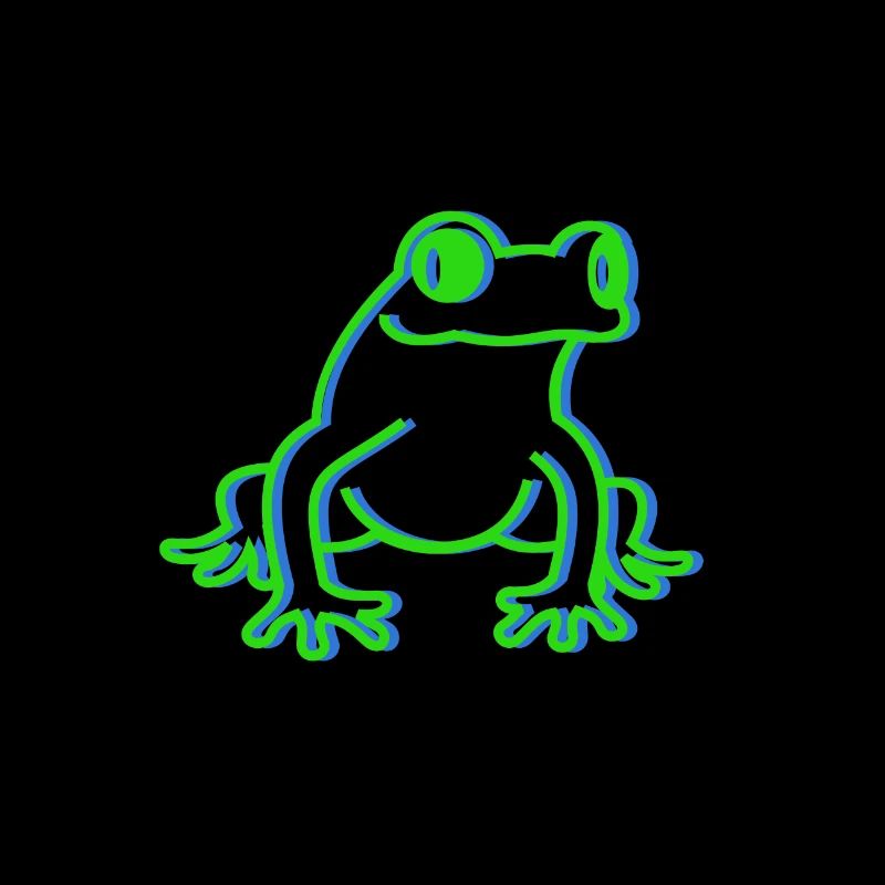 Grenouille grenouille vert bleu