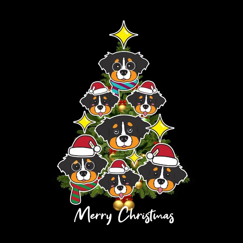 Bernese Mountain Dog Christmas Tree Gift