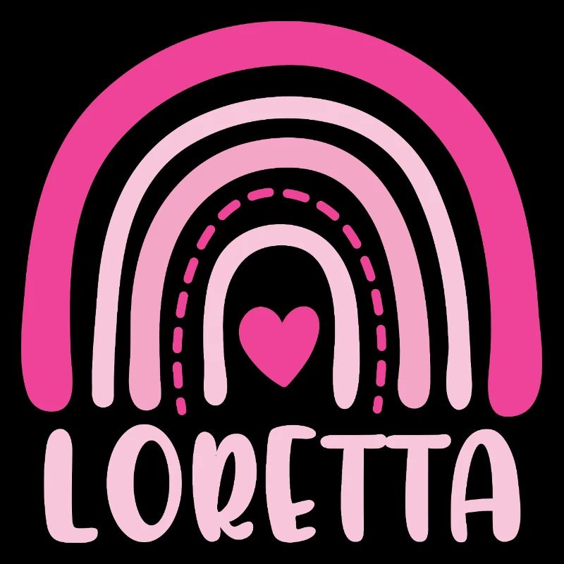 Loretta Pink Boho Rainbow with Heart