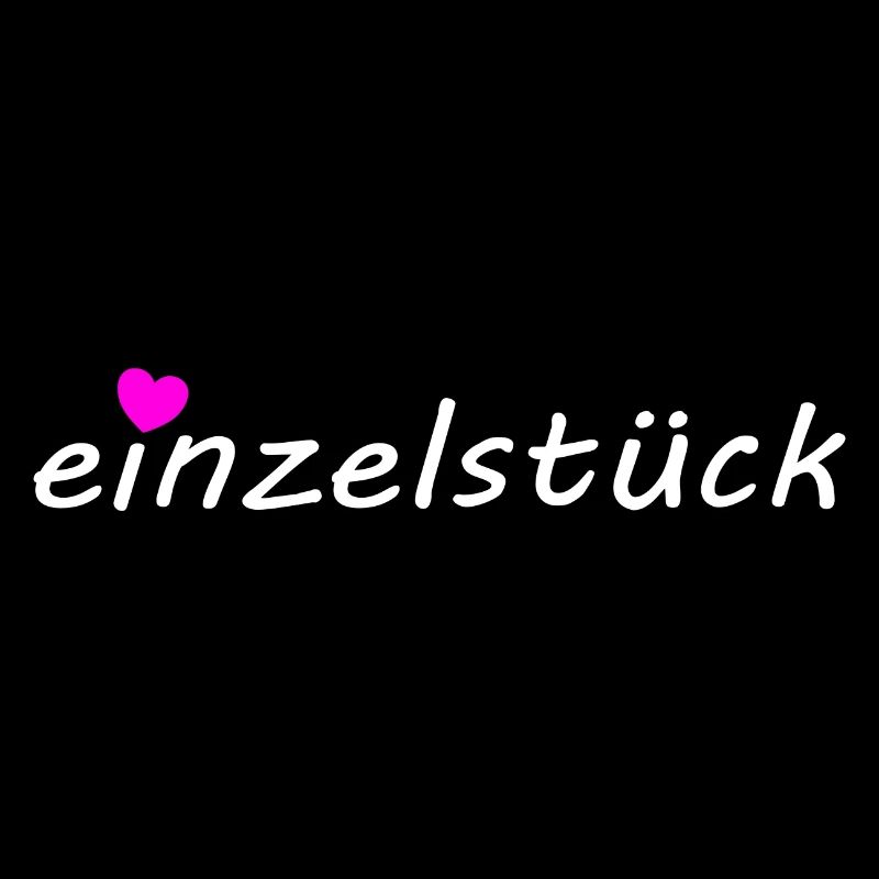 einzelstück mit rosa herz