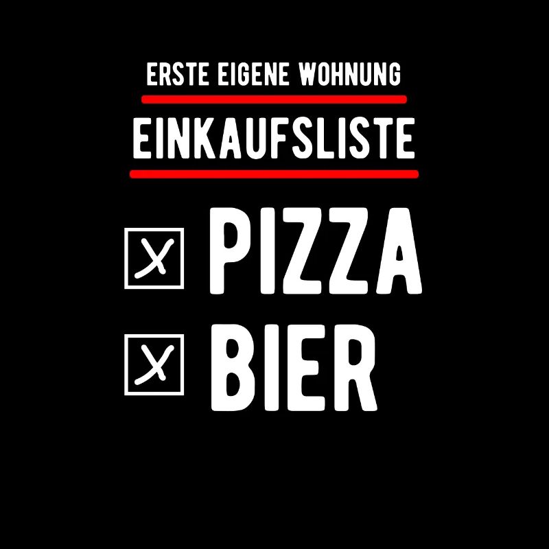 Eigene Wohnung Pizza und Bier Einweihungsgeschenk