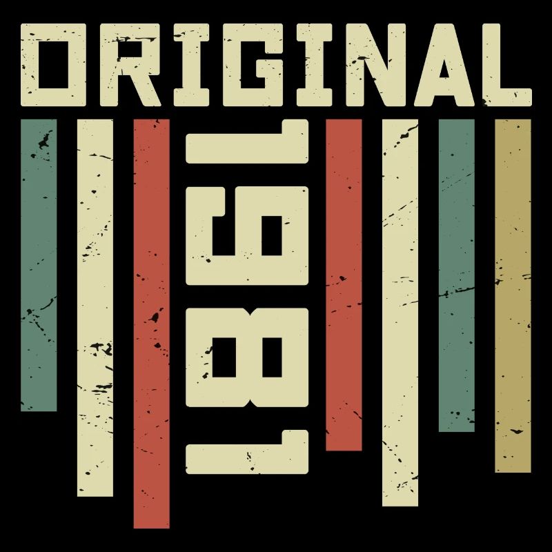 1981 Retro-Geschenk 1981 Geburtstagsgeschenk 43 Jahre