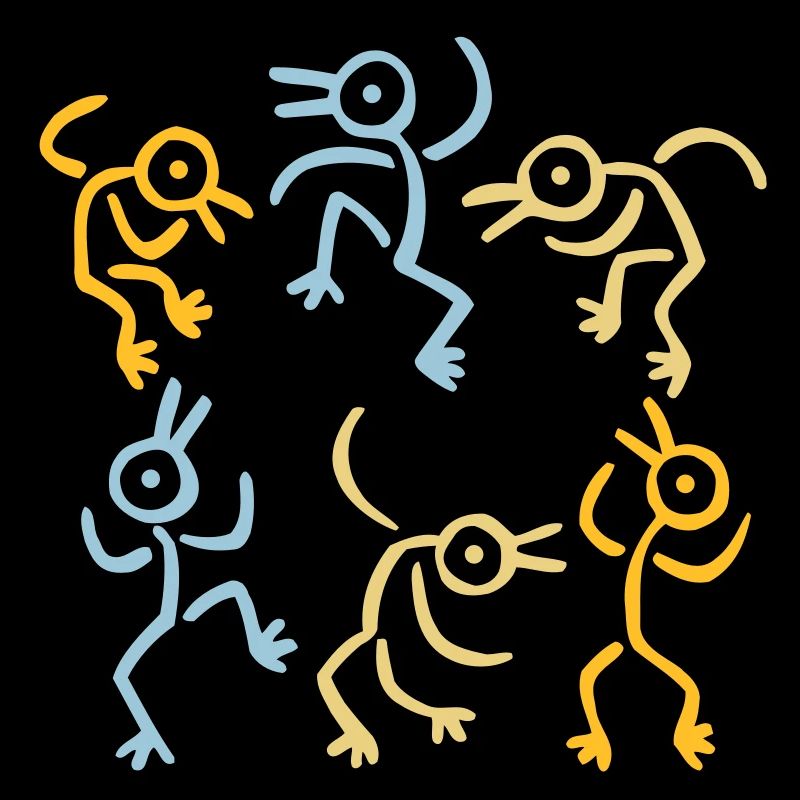 Dancing Bird Men 3 Colours by Cheerful Madness!!