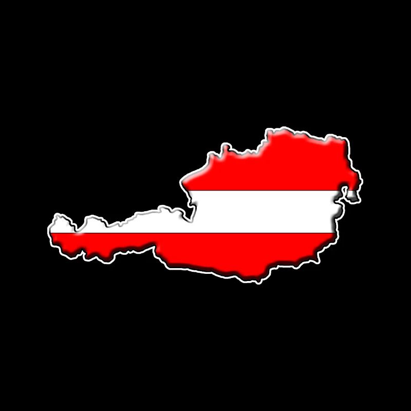 Austria flag map