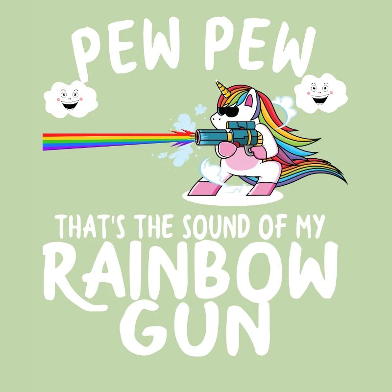 Einhorn Einhörner Regenbogen Pistole Kinder