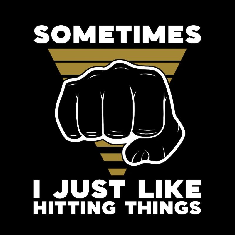 Muay Thai Sometimes I Just Like Hitting Fighter