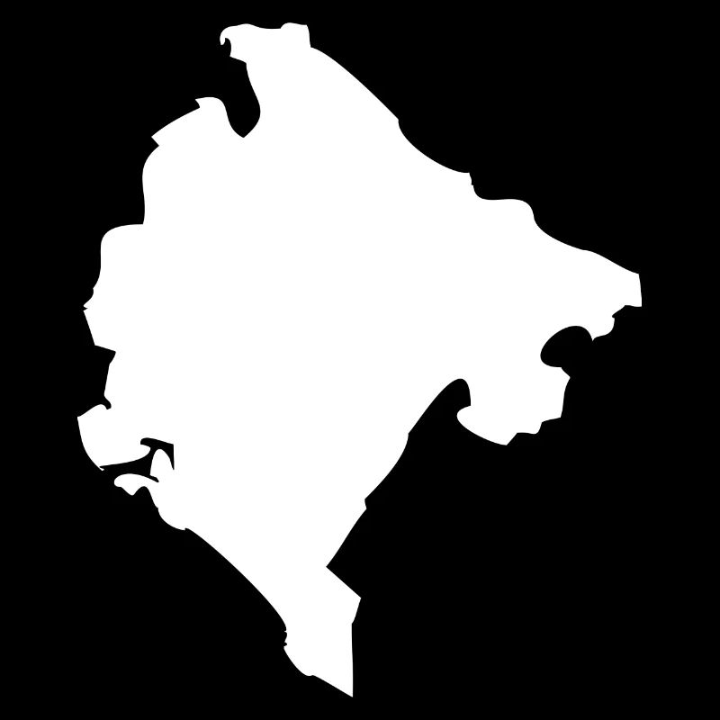 Montenegro map flag