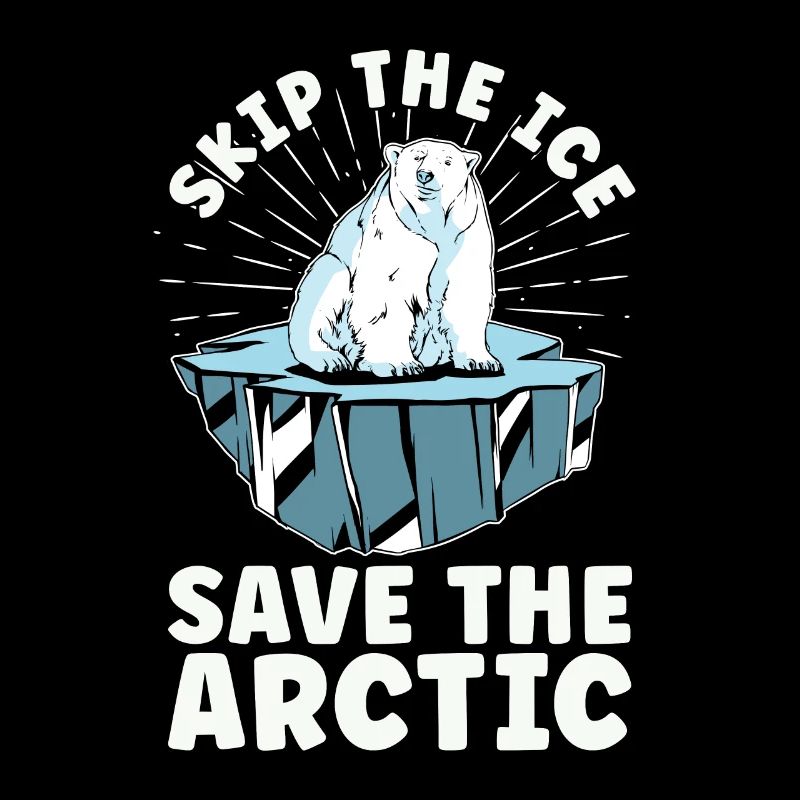 Réchauffement climatique Sautez la conscience de l’environnement de glace