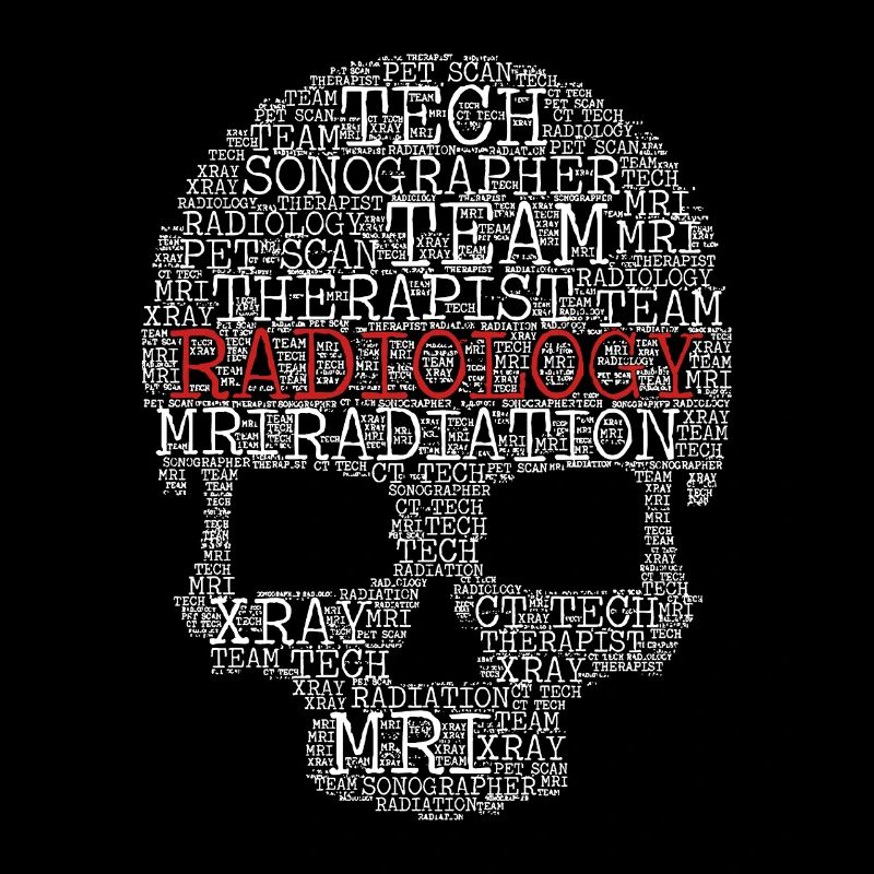 X-ray Tech Radiology Skull Shape Loves Radiologist