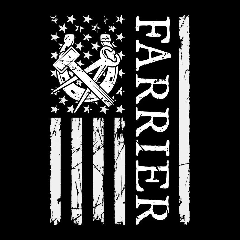 Farrier Flag Horseshoe Metalworking maréchal-ferrant