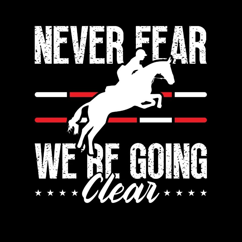 Saut d’obstacles N’ayez jamais peur que nous soyons des chevaux Saut d’obstacles