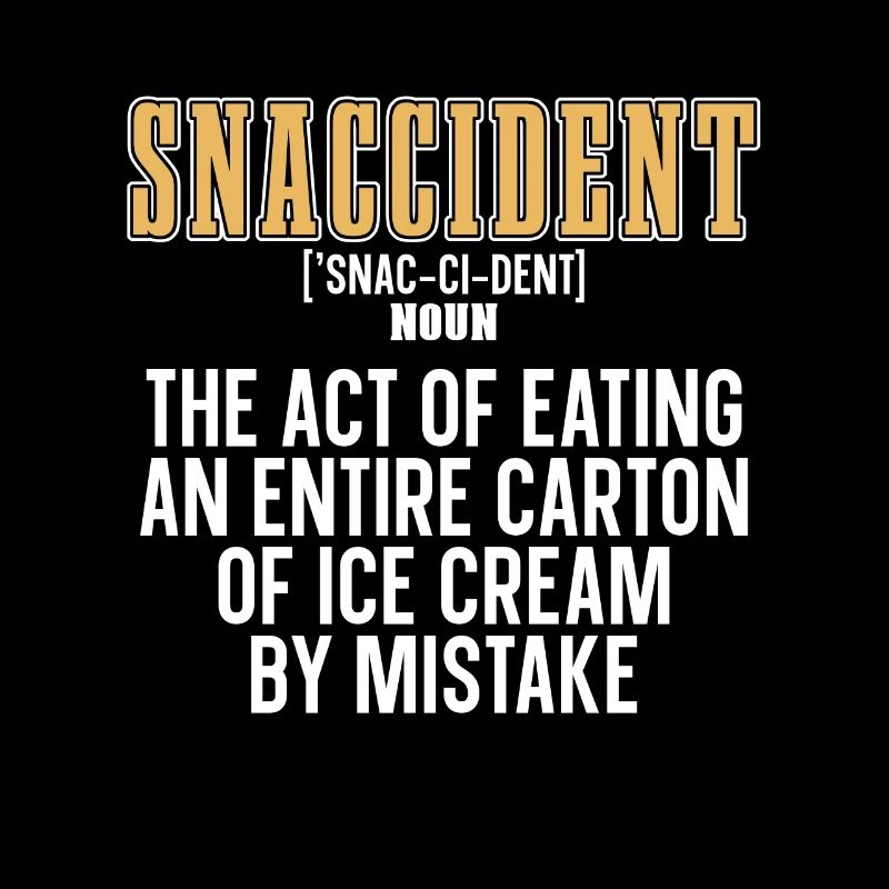 Ice Cream Snaccident L’acte de manger de la glace à la vanille