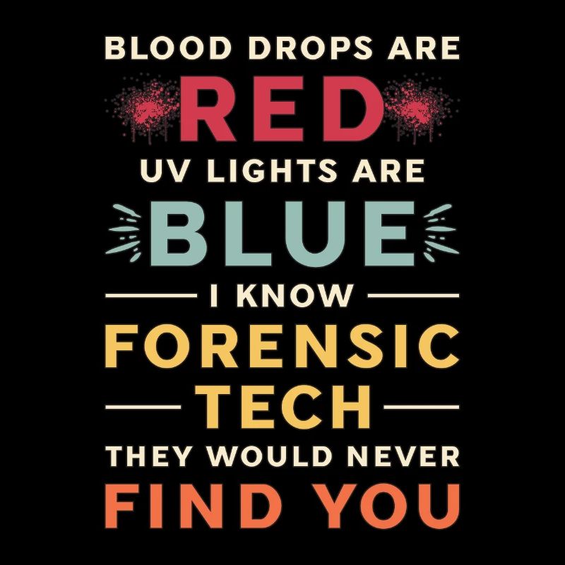 Forensic Science Blood Drops Are Red Criminology