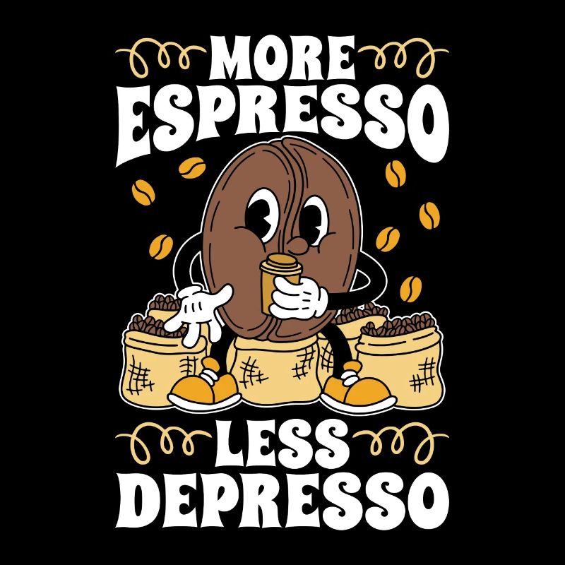 Espresso Plus d’espresso Moins de Depresso Coffeeshop