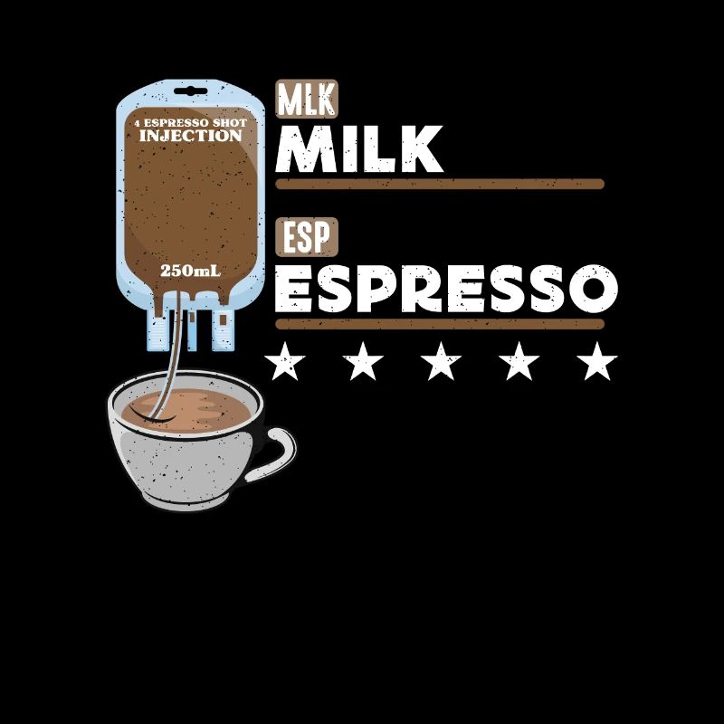 Espresso Milk Espresso Shot Injection Grain de café