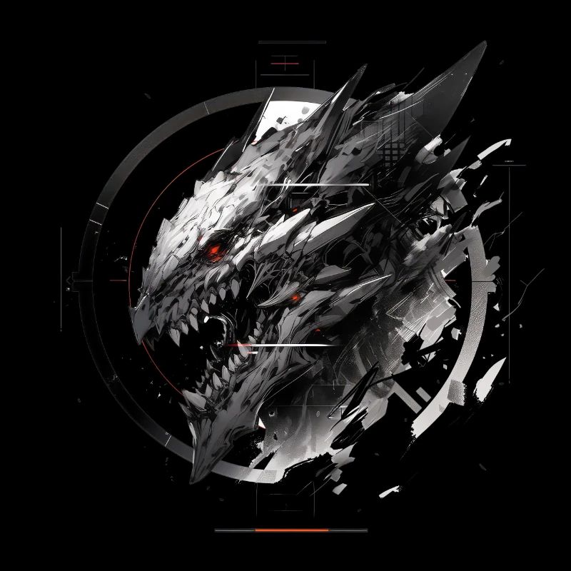Mecha Tier Tiger Wolf Fuchs Drache Cyborg