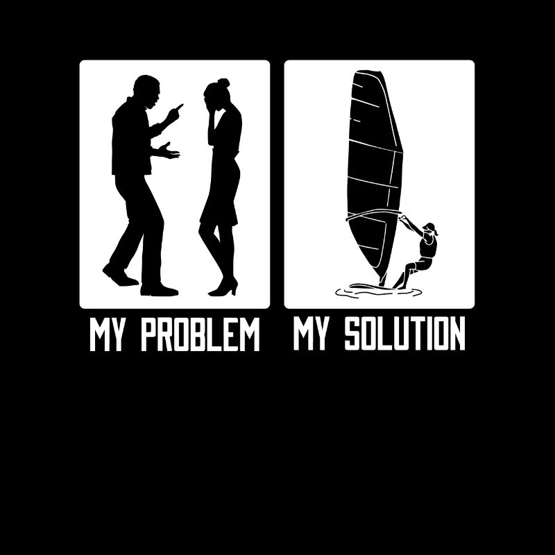 Windsurfer My Problem My Pictogram Mom Wakeboard