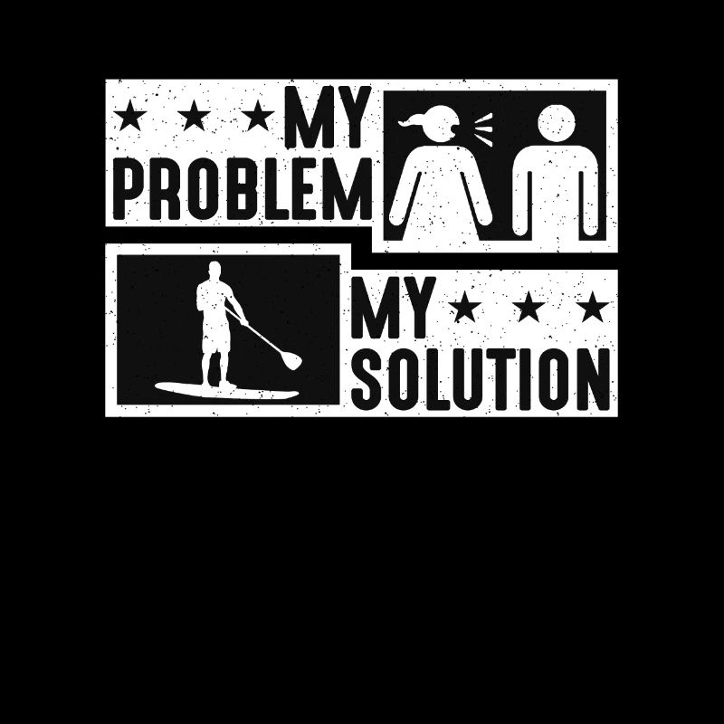StandUp Paddle Boarder My Problem My Pictogram Dad