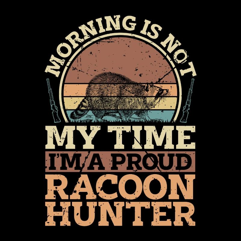 Le matin du chasseur de ratons laveurs n’est pas mon heure aime la chasse