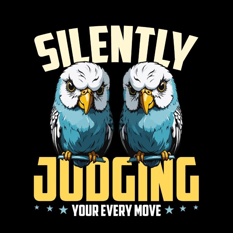 Budgie Silently Judging Your Every Parakeet Owner