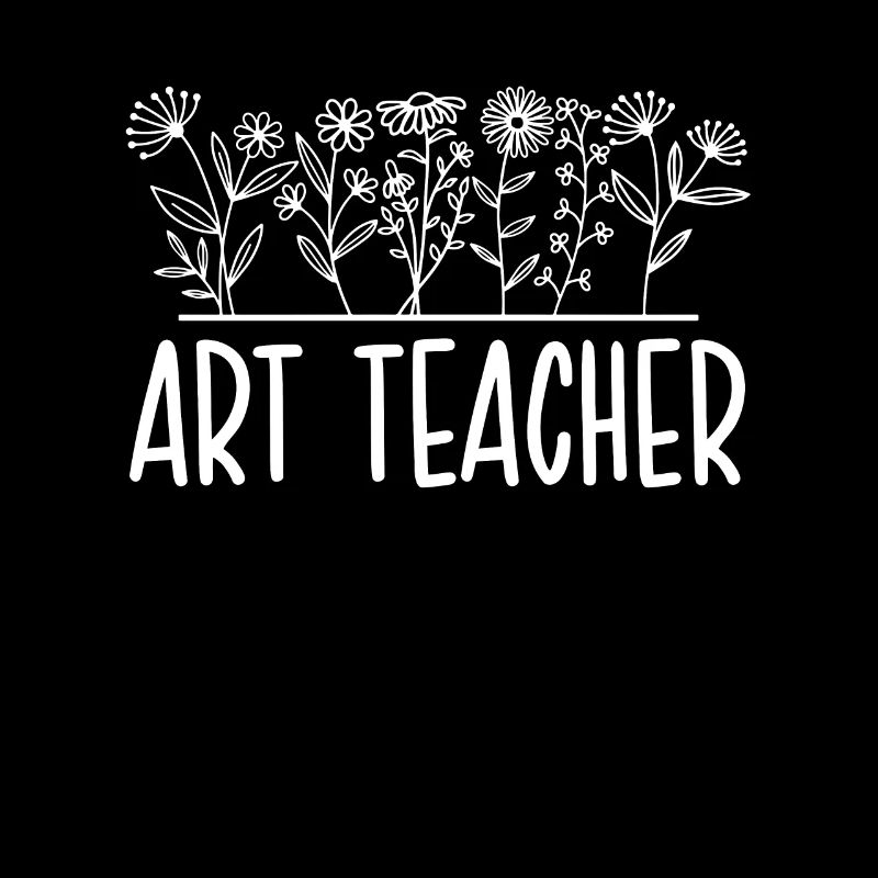 Professeur d’art Retour à l’école Professeur de fleurs sauvages