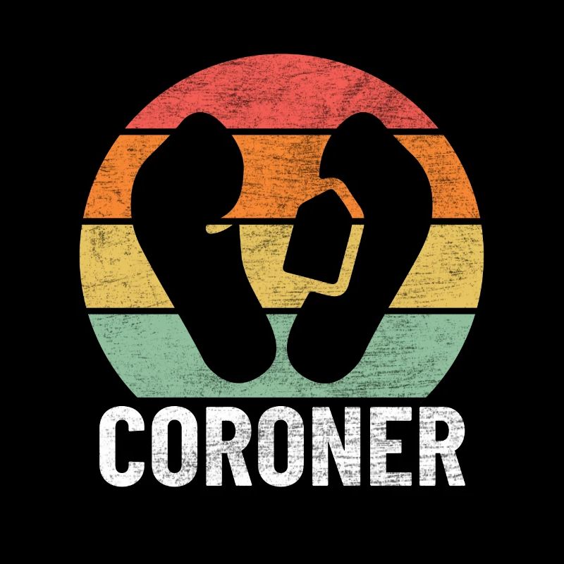 Coroner Rétro Drôle Forensic Coroner adjoint