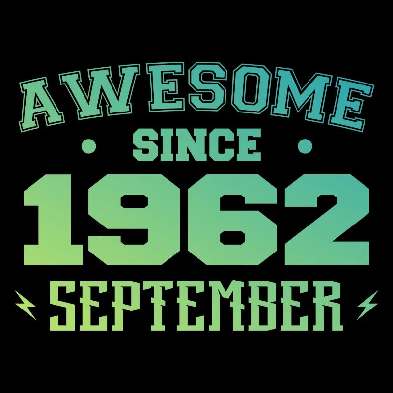 September 1962 Birthday Gift September 1962