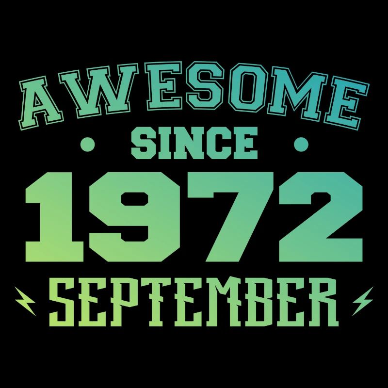 September 1972 Birthday Gift September 1972