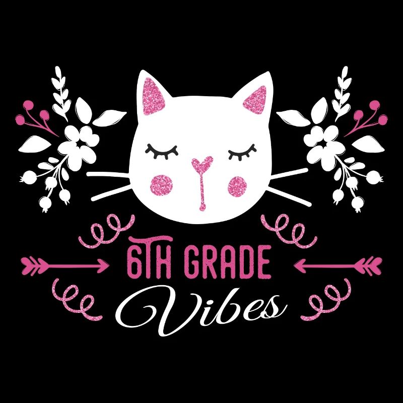 6th grade | Grade Vibes Back to School Cute Cat