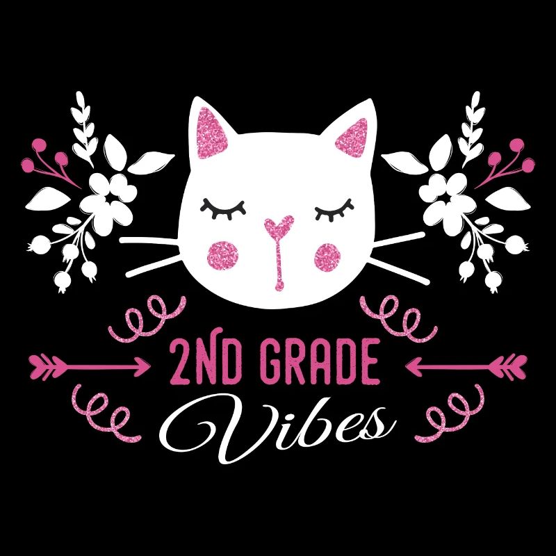 2nd grade | Grade Vibes Back to School Cute Cat