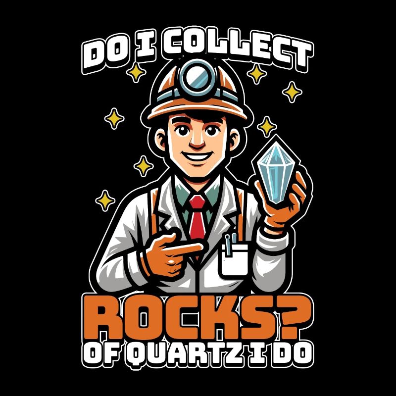 Géologue Est-ce que je collectionne des roches de quartz scientifique