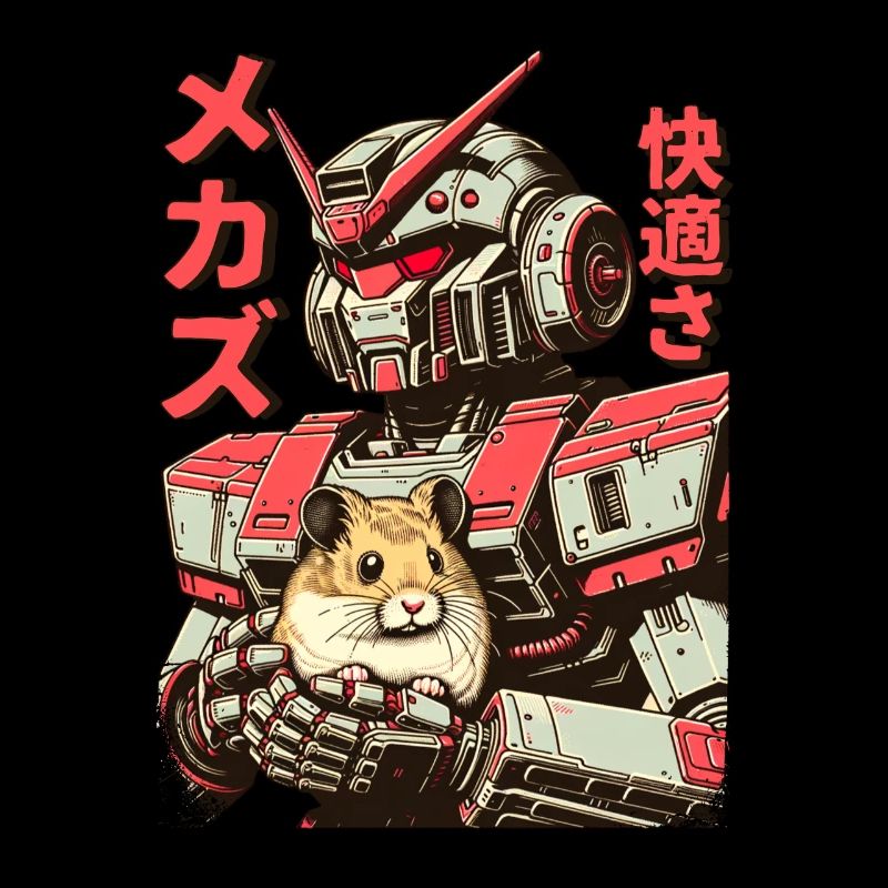 Mecha mit Hamster Freund