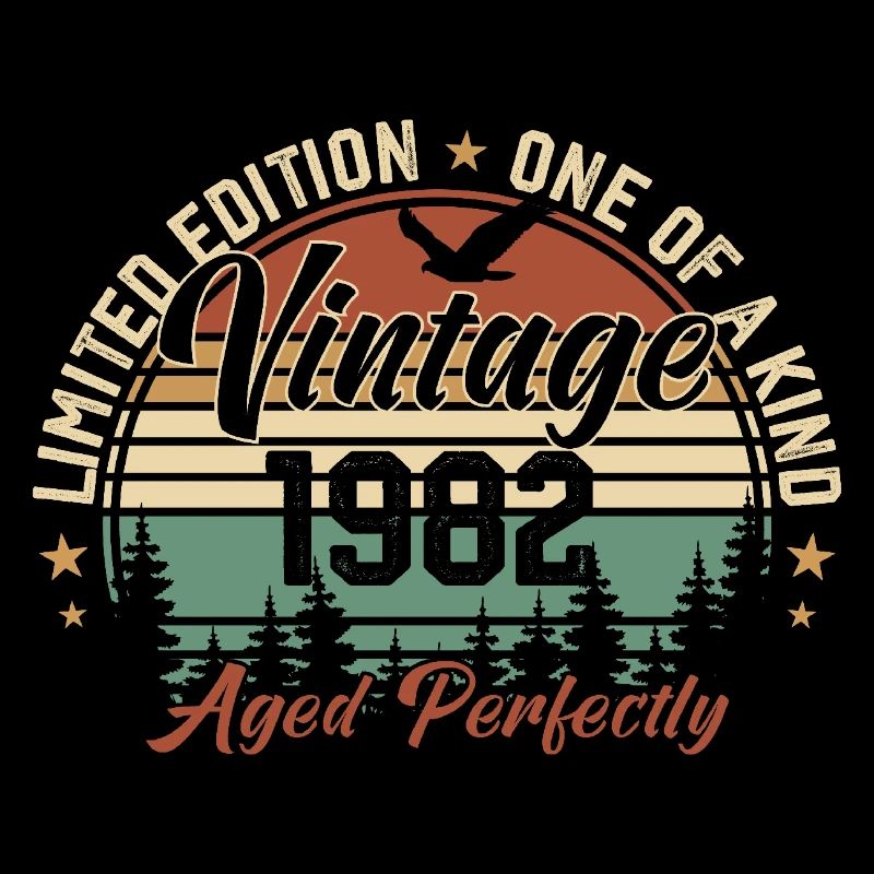 Vintage 1982 Retro 1982 Birthday Gift 1982