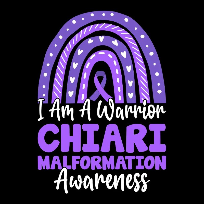 I Am A Warrior Purple Boho Rainbow Chiari