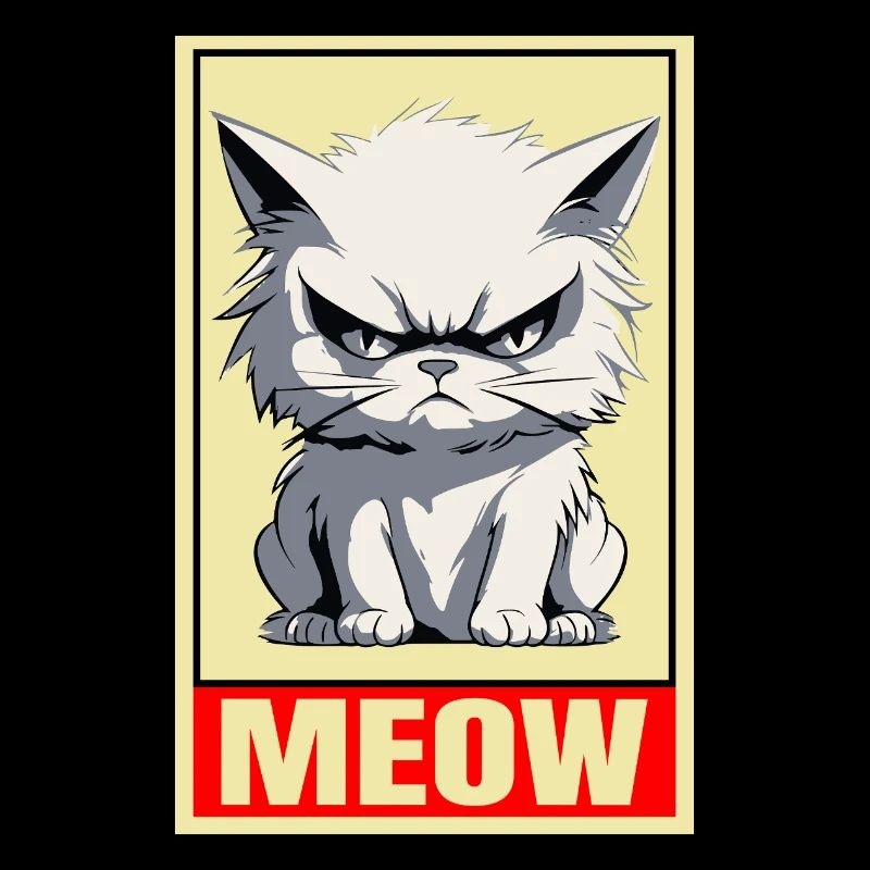 Cat Meow Grumpy Grumpy Grumpy Funny