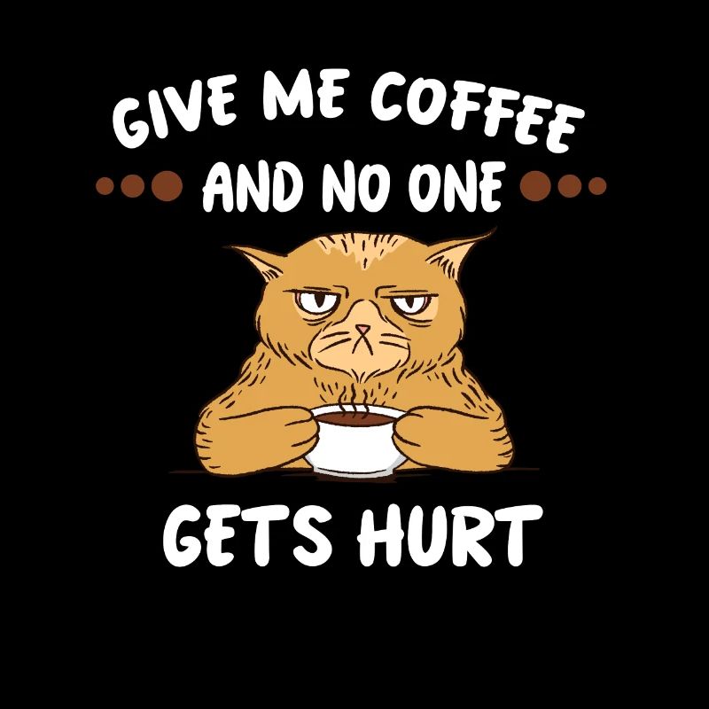 Kaffee Katze Morgenmuffel