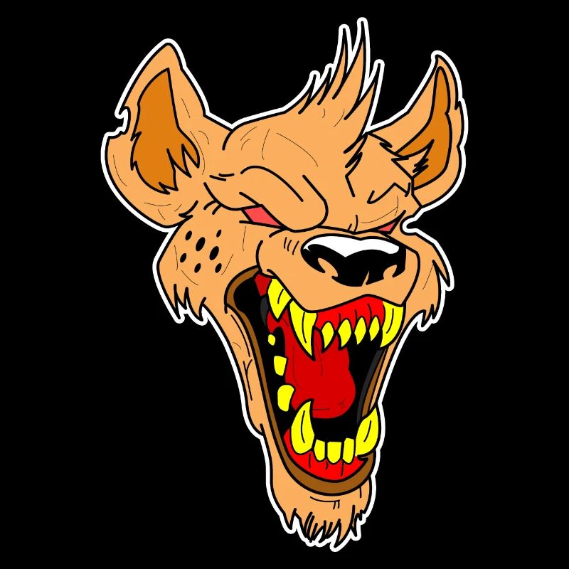 Crazy Wolf Head Gift Idea Vector