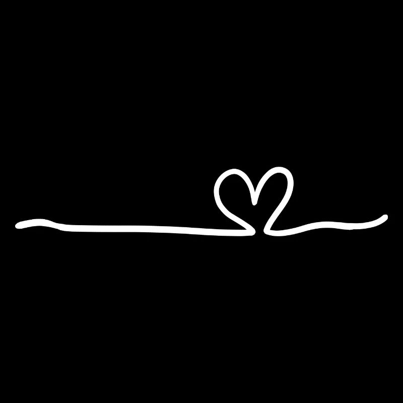 Heart Line White